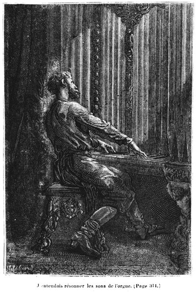 Captain Nemo Playing the Organ, Illustration from 
